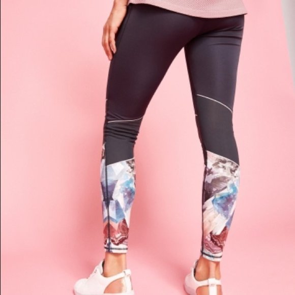 TED BAKER Teira Palace Mesh Panel Leggings - Small - Picture 2 of 11
